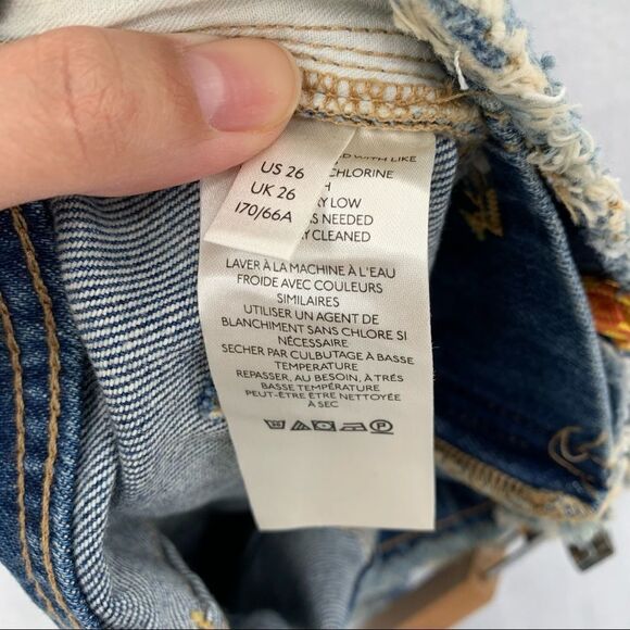 Free People Frayed Becket Cutoff Shorts NWT 26 - Picture 9 of 13